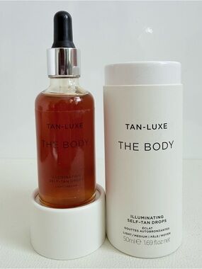 TAN-LUXE The Body Illuminating Self-Tan Drops – Light/Medium - NIB
